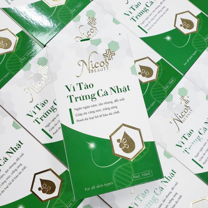 Peel da vi tảo trứng cá Nhật Nicos Beauty Thanh Nhi giúp ngăn ngừa nám