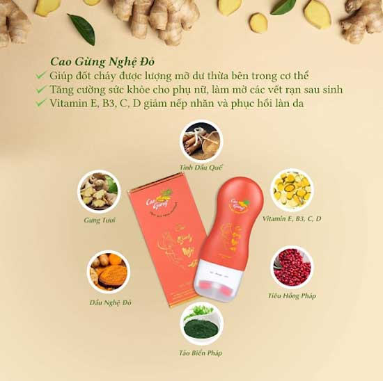 Cao Gừng Nghệ Đỏ là sản phẩm thuộc chuỗi những sản phẩm mới nhất năm 2021 của Thiên Nhiên Việt
