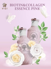 Combo Dầu Gội Xả Biotin Màu Hồng Collagen Essence Pink Voudioty 500ml