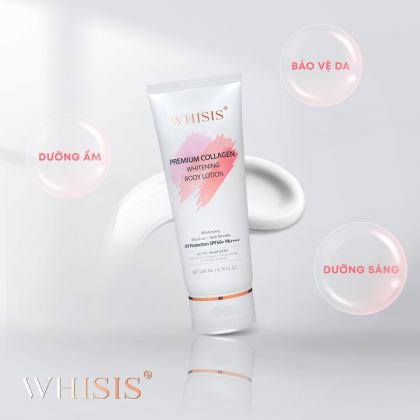 Kem Body Whisis Premium Collagen Whitening Body Loiton Dưỡng Trắng Da