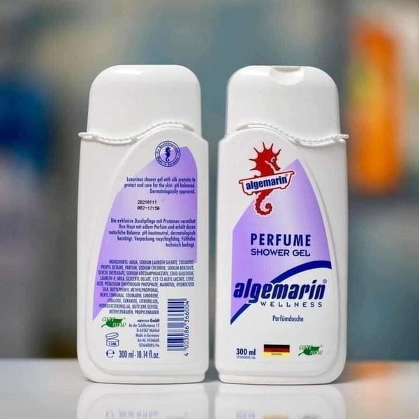 Sữa Tắm Cá Ngựa Algemarin Hương Nước Hoa Chai Vuông 300ml