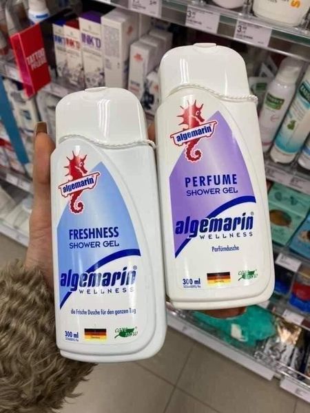 Sữa Tắm Cá Ngựa Algemarin Hương Nước Hoa Chai Vuông 300ml