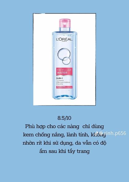 Nước Tẩy Trang L’Oreal Dưỡng Ẩm Hồng Moisturizing 3-in-1 Micellar Water