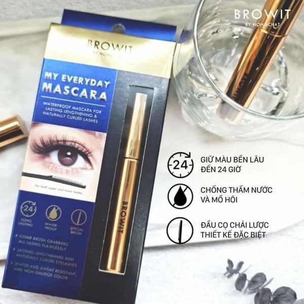 Mascara Browit By Nongchat My Everyday Mascara #Endless Night 5.5g Xanh dương