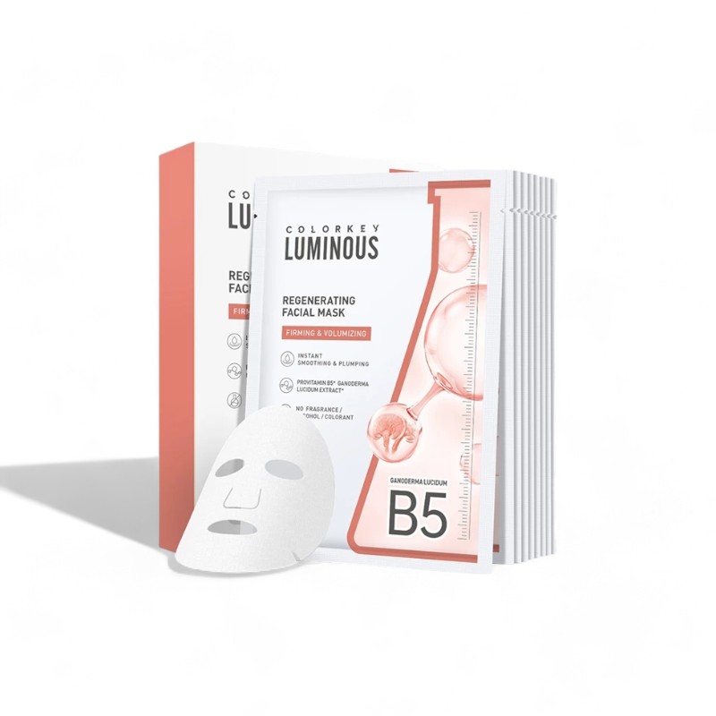 Mặt Nạ Colorkey Luminous B5 Regenerating Facial Mask Firming & Volumizing Hộp 10 Miếng