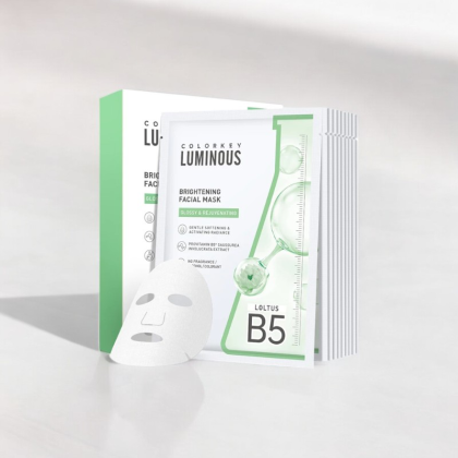 Mặt Nạ Colorkey Luminous Brightening Facial Mask 25ml - Dưỡng Ẩm Căng Bóng Rạng Rỡ Từ Sen Tuyết Màu Xanh