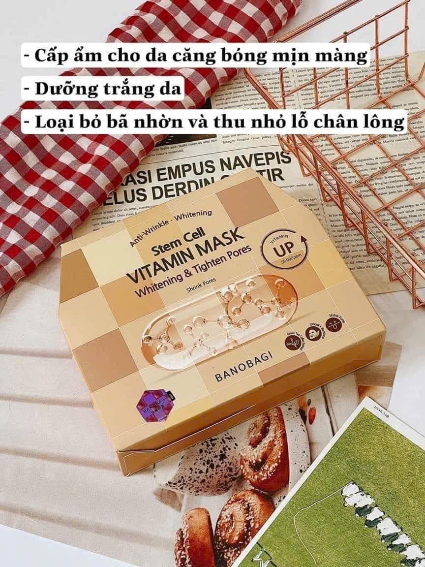 Mặt nạ Banobagi Stem Cell Vitamin Mask Whitening & Tighten Pores là phiên bản mới nhất