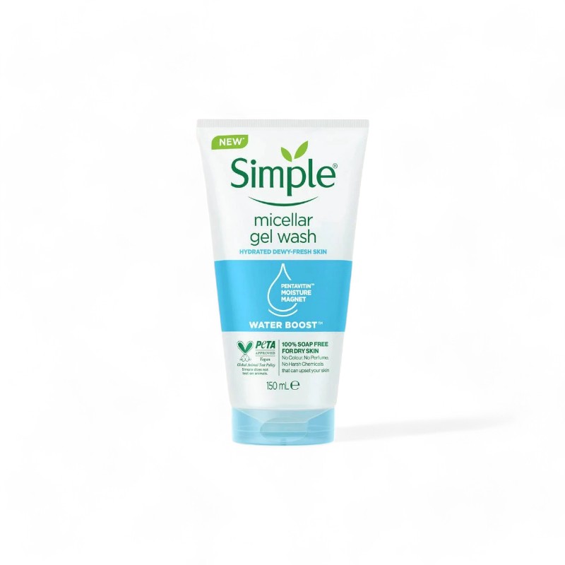 Simple gel rửa mặt Micellar 150ml rửa sạch hiệu quả và cấp ẩm sâu cho da
