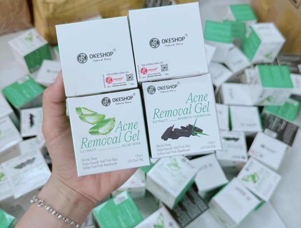 Gel Lột Mụn Okeshop Nha Đam Acne Removal Gel 30g