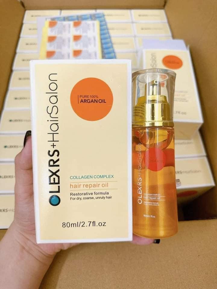 Tinh Dầu Dưỡng Tóc Olexrs +HairSalon Collagen Complex 80ml