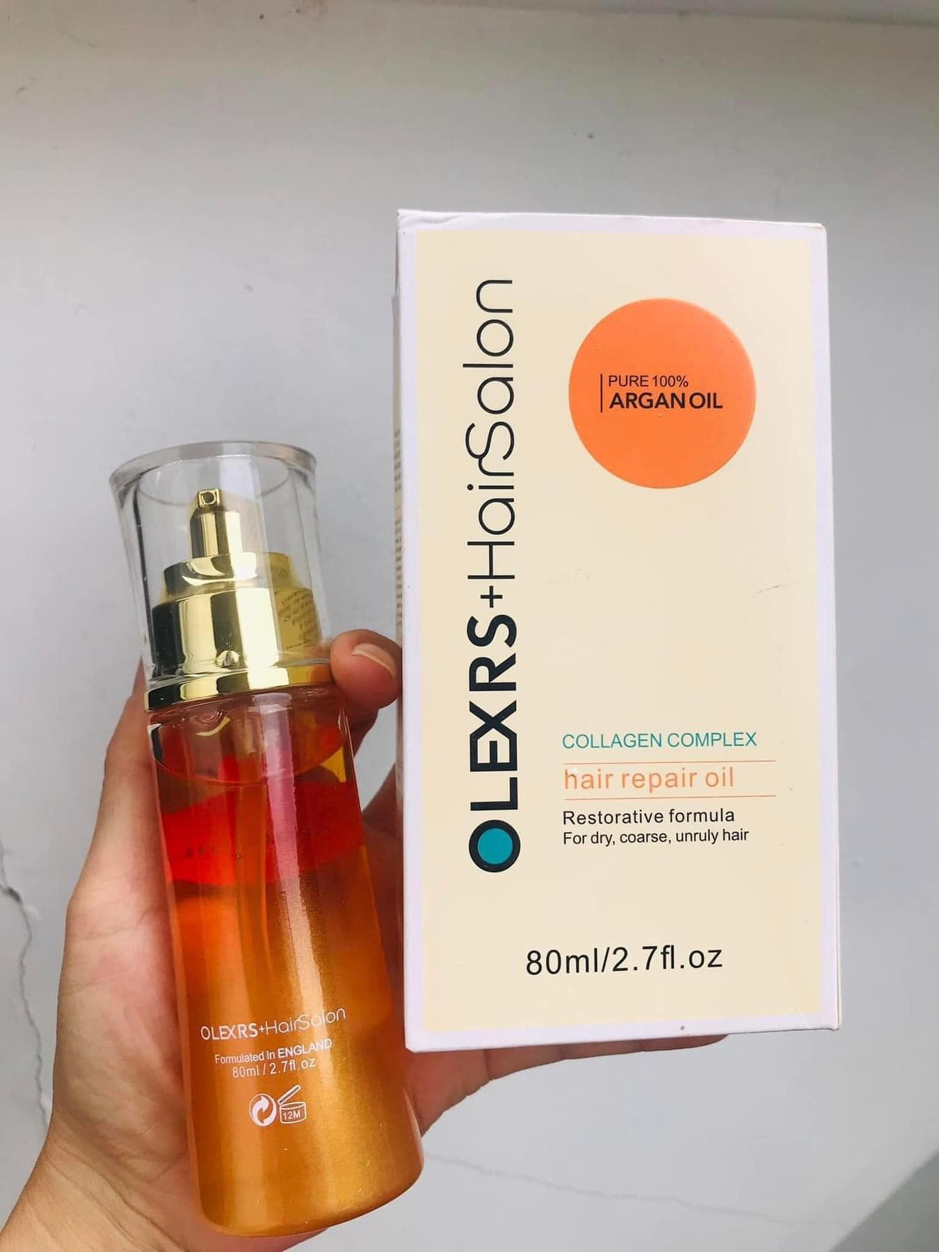 Dầu Dưỡng Tóc Olexrs+Hairsalon Collagen Complex Hair Repair Oil 80ml