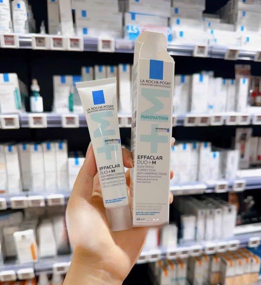 Kem hỗ trợ điều trị mụn Effaclar Duo+M Laroche posay giảm mụn trong vòng 8 giờ 40ml