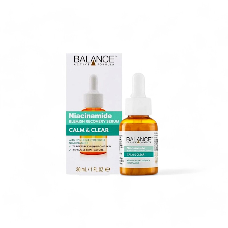 Serum Balance Active Formula Ngừa Mụn Mờ Thâm 30ml Niacinamide 15% Blemish Recovery Serum