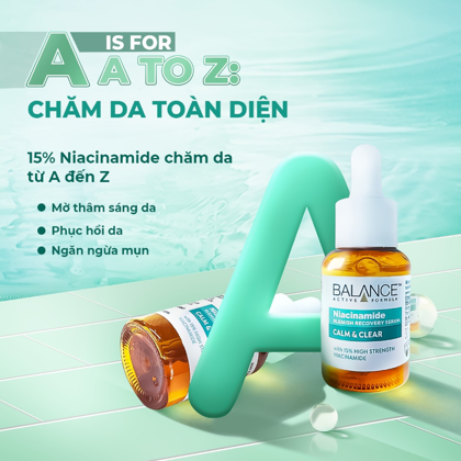 Serum Balance Active Formula Niacinamide 15% Blemish Recovery Ngừa Mụn Mờ Thâm 30ml