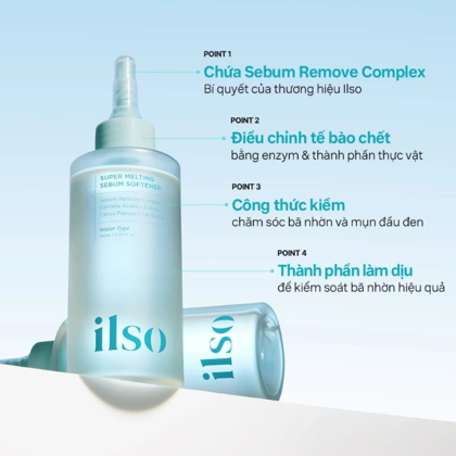 Ủ Mụn ilso Super Melting Sebum Softener 150g  giúp loại bỏ mụn đầu đen mụn cám hiệu quả