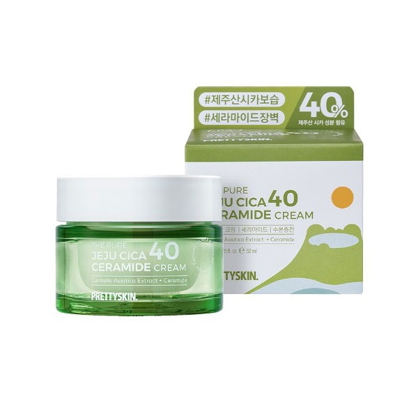Kem dưỡng trắng da rau má The Pure Jeju Cica 40 Ceramide Cream