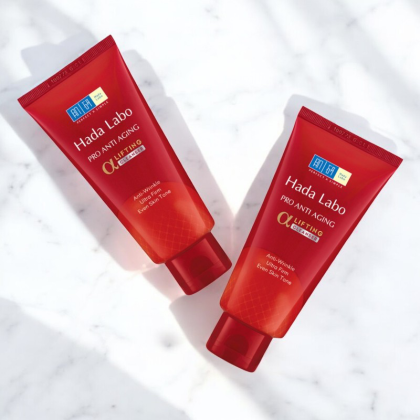 Sữa Rửa Mặt Cải Thiện Nếp Nhăn, Lão Hóa Da Hada Labo Pro Anti Aging Lifting Cleanser