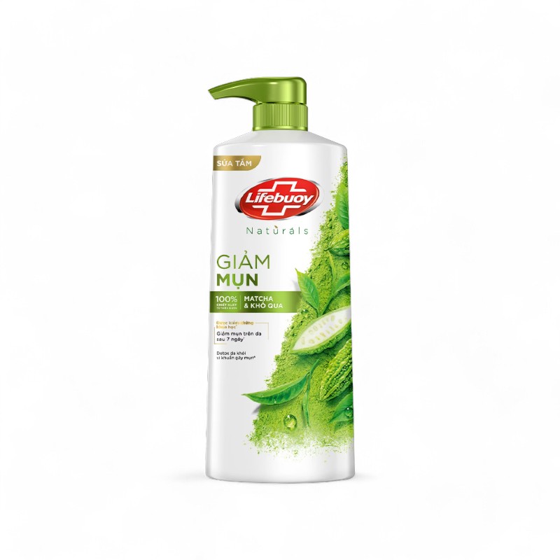 Sữa Tắm Giảm Mụn Lưng Lifebuoy Detox Chiết Xuất Match & Khổ Qua 800g
