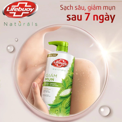 Sữa Tắm Giảm Mụn Lưng Lifebuoy Detox Chiết Xuất Match & Khổ Qua 800g