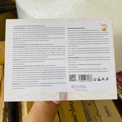Combo Cao Nám Hoàng Gia Lachi (Serum + Kem Face Ban Ngày + Kem Face Ban Đêm) Giúp Mờ Nám Trắng Da
