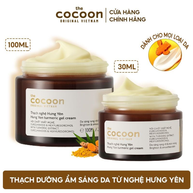 Kem Dưỡng Ẩm Làm Sáng Da Dạng Thạch Từ Nghệ Hưng Yên Cocoon
