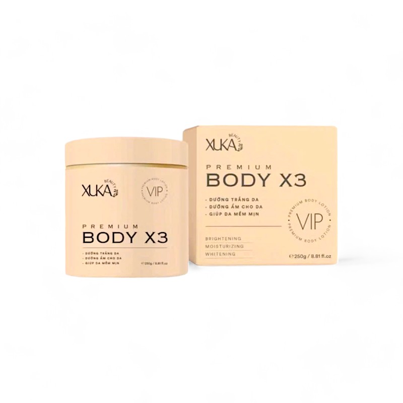 XuKa Kem Body X3 Premium dòng sản phẩm kem dưỡng dành cho da toàn thân thương hiệu XuKa