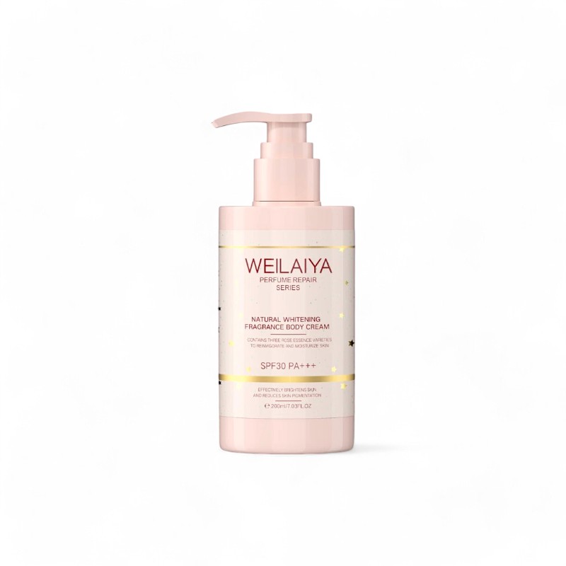 Kem Body Trắng Da Weilaiya Hương Nước Hoa Natural Fragrance Body Cream SPF30 PA+++ 200ml