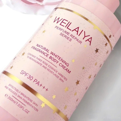 Kem Body Trắng Da Weilaiya Hương Nước Hoa Natural Fragrance Body Cream SPF30 PA+++ 200ml