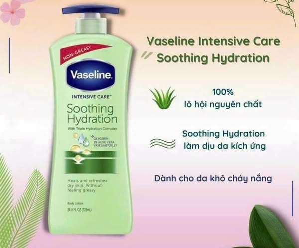 Sữa dưỡng thể Vaseline Intensive Care Soothing Hydration 725ml