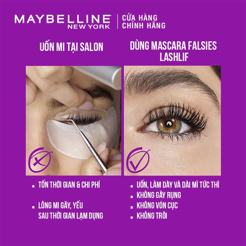 Mascara  Maybelline The Falsies Lash Lift Waterproof  Very Black 8.6ml