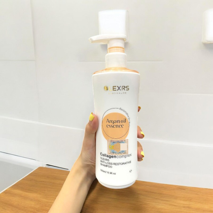 Combo Gội Xả Olexrs Argan Oil Essence Màu Cam 500ml - Phiên Bản Mới 2024