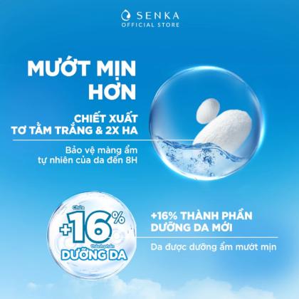 Sữa rửa mặt Senka perfect whip 120g màu xanh dương