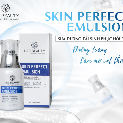 Sữa Dưỡng Rong Nho Nhật Bản Skin Perfect Emulsion  Las Beauty Tái Sinh Phục Hồi Da Chai 50ml