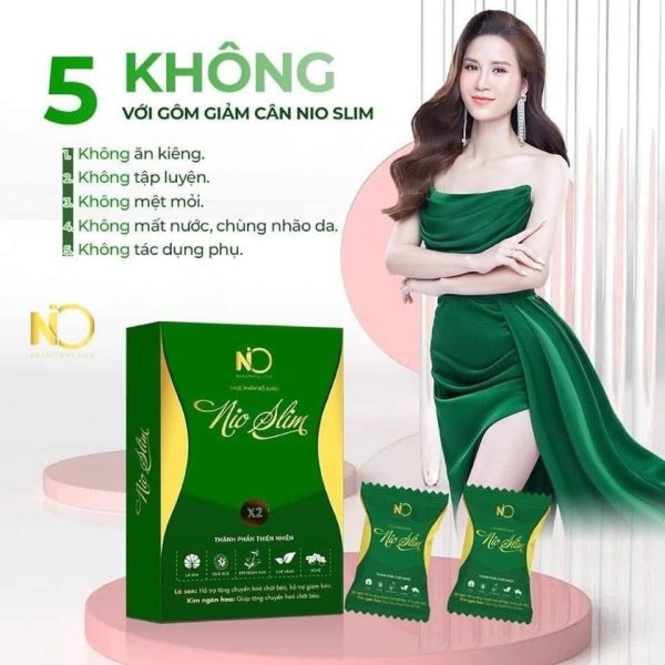 Kẹo Gôm Giảm Cân Nioslim Thơm Ngon 15 gói