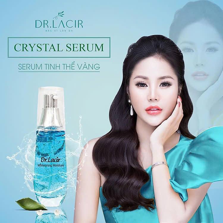 Serum tinh thể vàng Dr.Lacir với kết cấu từ các siêu vi chất hỗ trợ giúp da trắng sáng