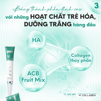 Vi Collagen Ylabcos Rejuvenating Cream kích thích quá trình sản sinh collagen