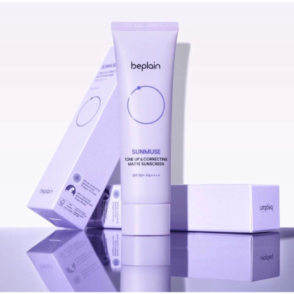 Kem Chống Nắng Nâng Tone, Kiềm Dầu Beplain Sunmuse Tone Up & Correcting Matte Sunscreen SPF50+ PA++++ 50ml