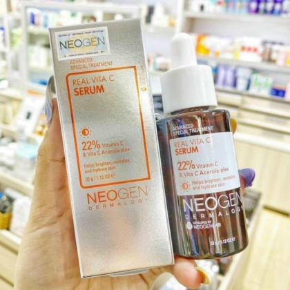 Tinh Chất Hỗ Trợ Dưỡng Sáng Da, Giảm Thâm Neogen Dermalogy Real Vita C 22% + 5% Niacinamide Serum 32g