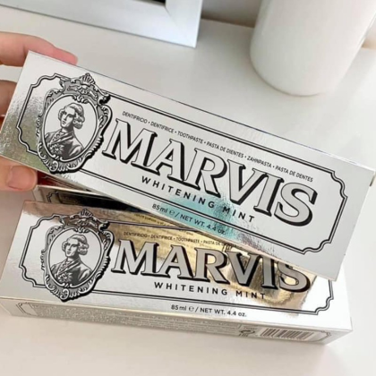 Kem Đánh Răng Marvis Whitening Mint Màu Bạc 85ml