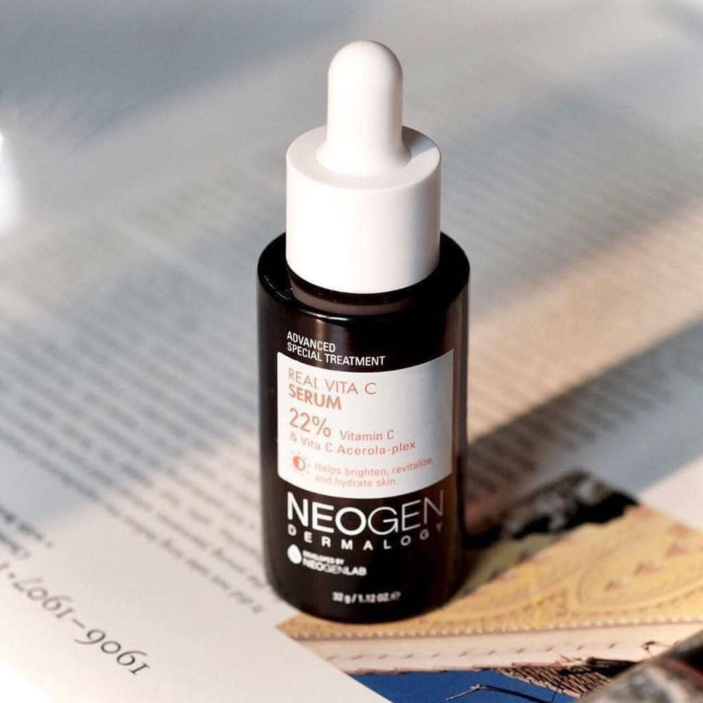 Serum Neogen Dermalogy Dưỡng Sáng Da, Mờ Thâm 32g Real Vita C 22% + 5% Niacinamide Serum