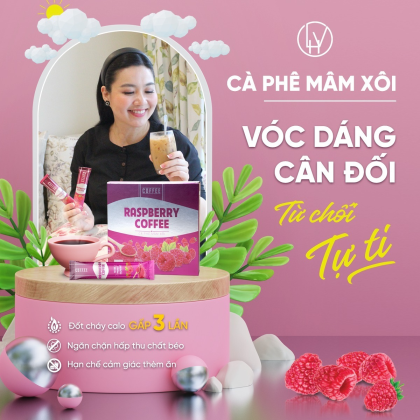 Cà phê giảm cân mâm xôi Raspberry Coffee là sự kết hợp độc đáo giữa cà phê nguyên chất rang xay và quả mâm xôi