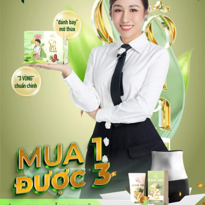 Cô Ba Trà - Trà Sen Giảm Mỡ Bụng + Tặng kem tan mỡ + Tặng Quần sinh nhiệt + Thẻ cào may mắn