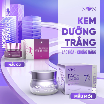 Combo Face Hỗ Trợ Giảm Nám Tím Xanh Biển SON Cosmetic