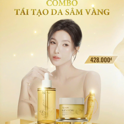 Combo tái tạo da sâm vàng MQ Skin đem lại cho bạn làn da tươi mới