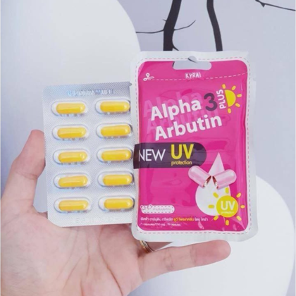 Viên Kích Trắng Chống Nắng Kyra Alpha Arbutin 3 Plus