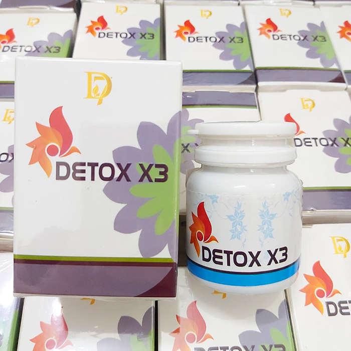 Viên uống Detox X3 thanh lọc thải độc chính hãng - 8938518583031