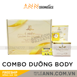 Combo Dưỡng Da Cho Body Collagen x3 Mỹ Phẩm Đông Anh - COMBOBODYX3
